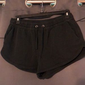 Black sweat shorts